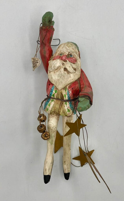 Vtg 1980s/90s House of Hatten Celestial Santa Elf Ornament /b