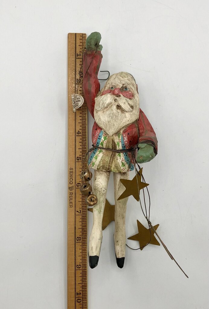 Vtg 1980s/90s House of Hatten Celestial Santa Elf Ornament /b