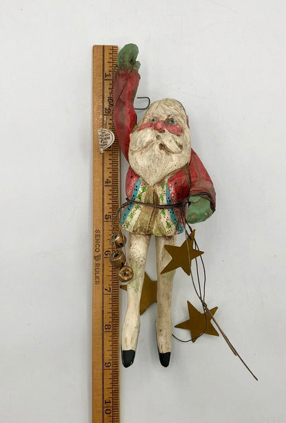 Vtg 1980s/90s House of Hatten Celestial Santa Elf Ornament /b