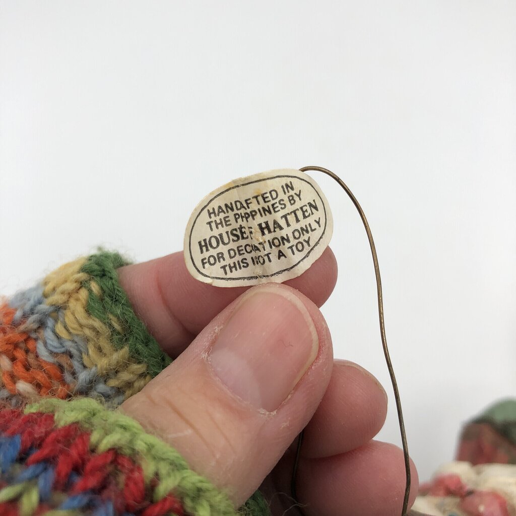 Vtg 1980s/90s House of Hatten Celestial Santa Elf Ornament /b