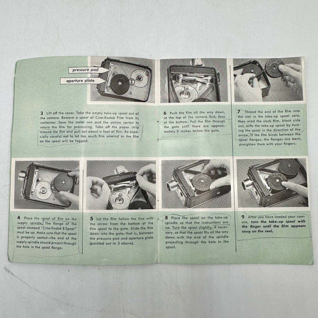 Vintage Kodak Brownie Movie Camera w/Box & Instructions AS IS /cb