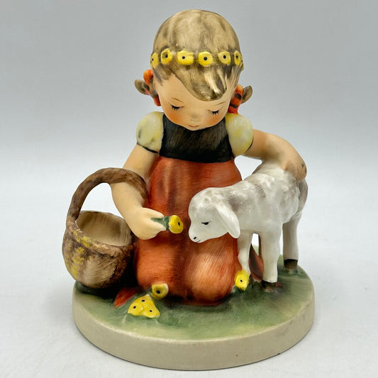Vintage Goebel Hummel Favorite Pet Girl With Lamb TMK 4 1964-1972 Germany /cb