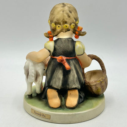 Vintage Goebel Hummel Favorite Pet Girl With Lamb TMK 4 1964-1972 Germany /cb