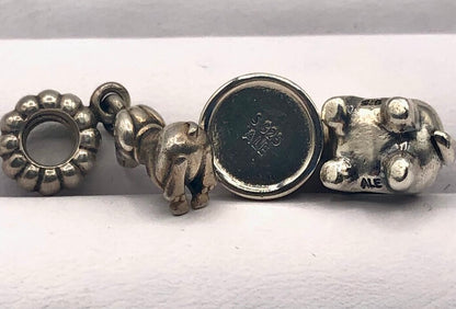 Set of 3 Pandora 925 Sterling Dog Themed Charms /b