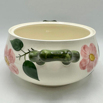Villeroy & Boch Wilde Rose Covered Vegetable Bowl/Soup Terrine w/Notched Lid Made In Germany /cb
