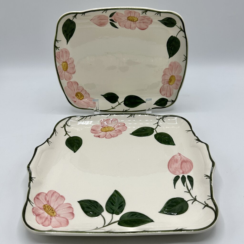Villeroy & Boch Wilde Rose Cake Plate and Butter Tray Set/2 Made In Germany /cb