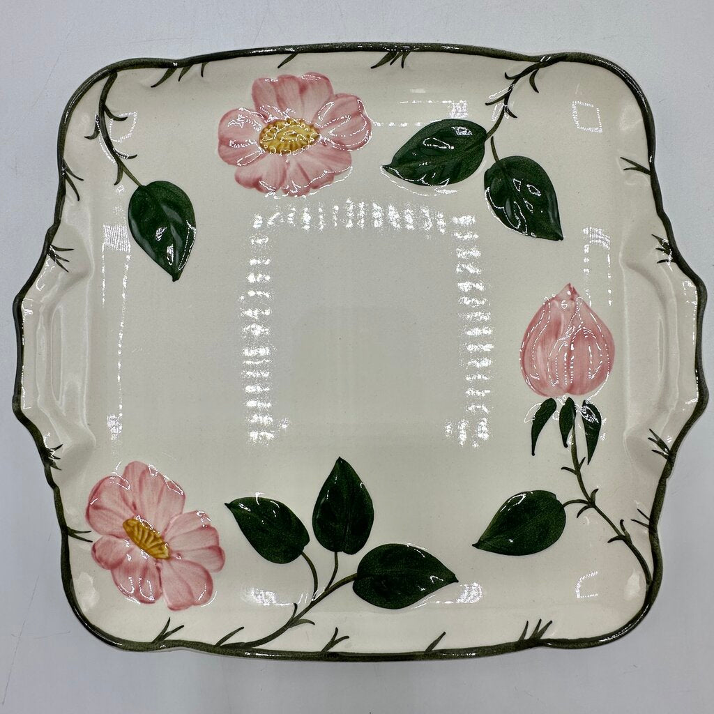 Villeroy & Boch Wilde Rose Cake Plate and Butter Tray Set/2 Made In Germany /cb