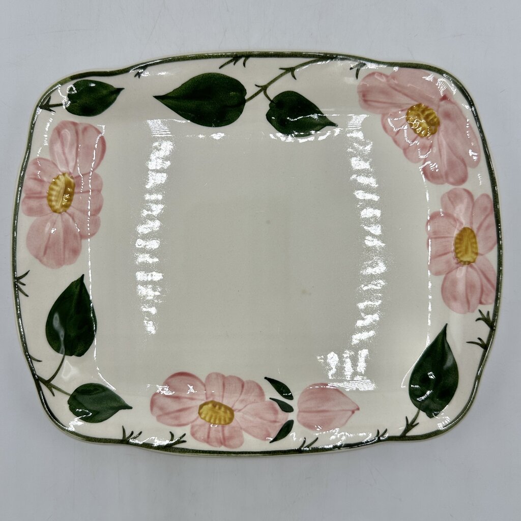 Villeroy & Boch Wilde Rose Cake Plate and Butter Tray Set/2 Made In Germany /cb