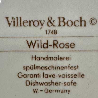 Villeroy & Boch Wilde Rose Cake Plate and Butter Tray Set/2 Made In Germany /cb