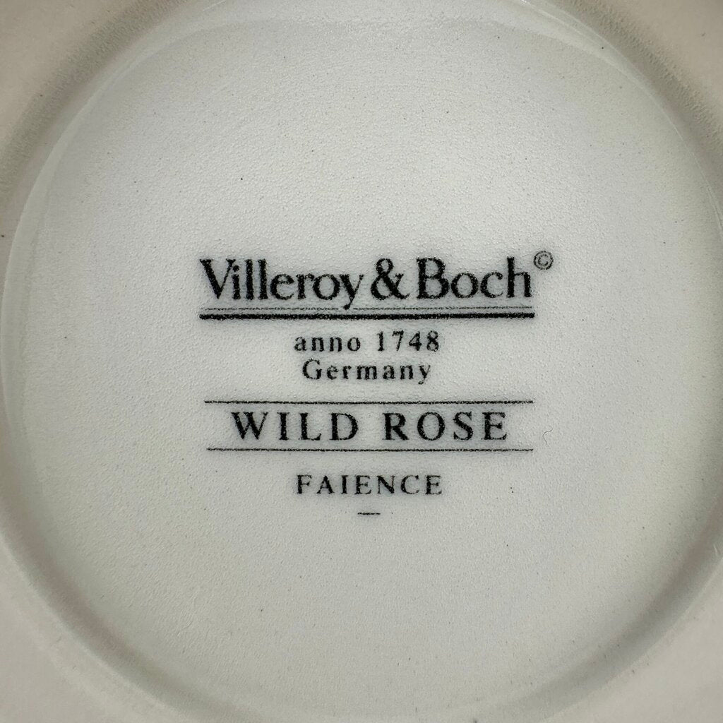 Villeroy & Boch Wild Rose Gravy Boat w/Attached Underplate Made In Germany /cb