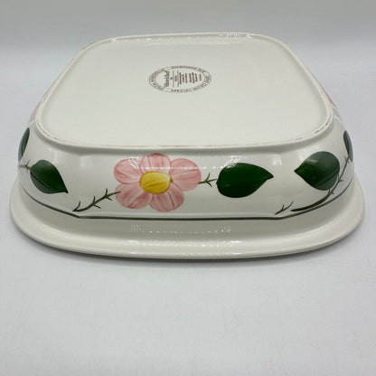 Villeroy & Boch Wild Rose Square 10” Casserole Dish Made In Germany /cb