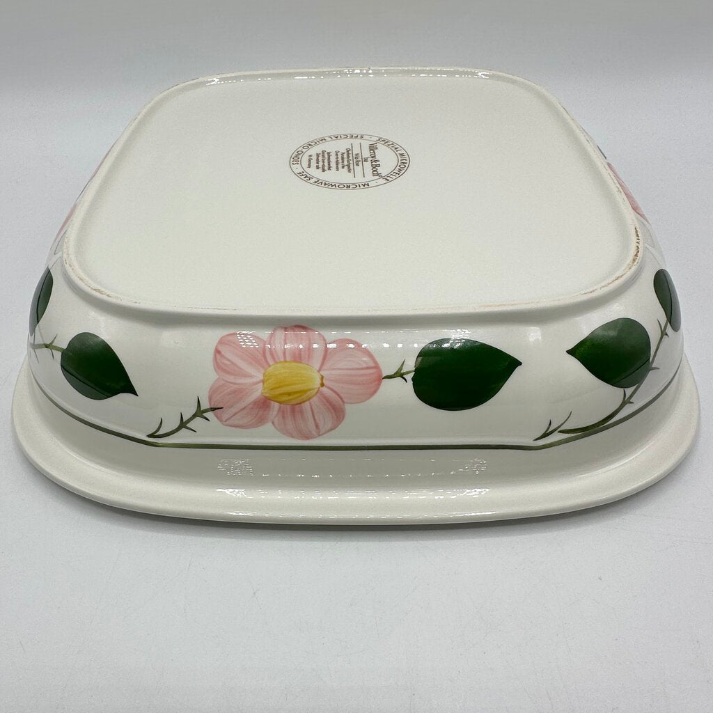 Villeroy & Boch Wild Rose Square 10” Casserole Dish Made In Germany /cb