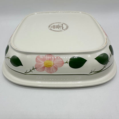 Villeroy & Boch Wild Rose Square 10” Casserole Dish Made In Germany /cb