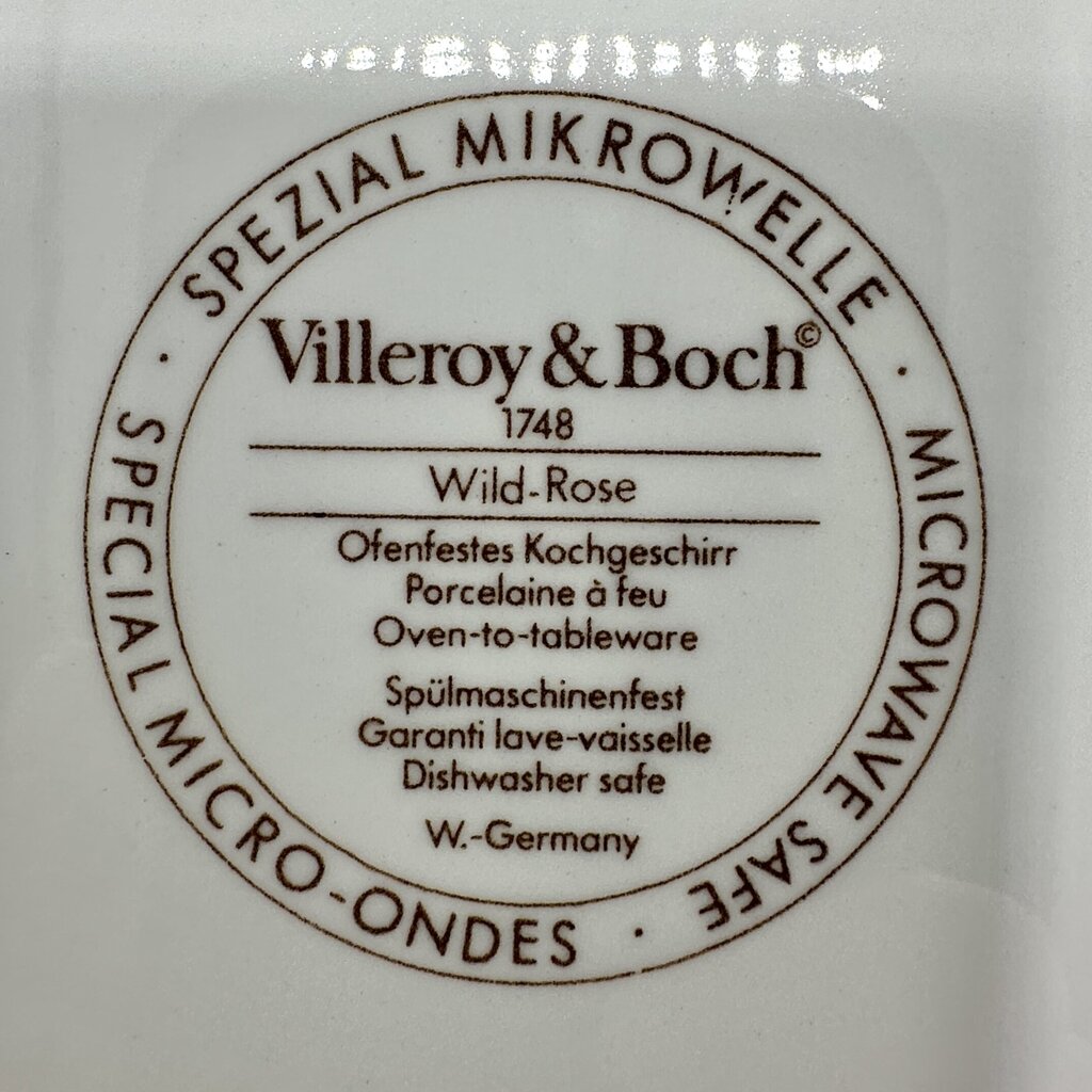 Villeroy & Boch Wild Rose Square 10” Casserole Dish Made In Germany /cb