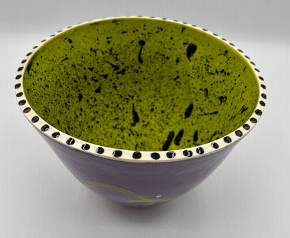 Art Pottery Bowl Contemporary Signed /j