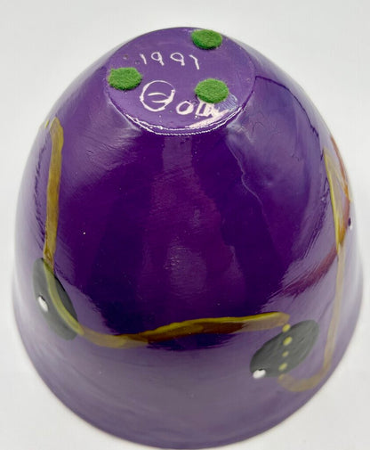 Art Pottery Bowl Contemporary Signed /j