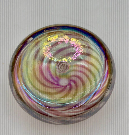 Glass Swirled Perfume Bottle With Dabber