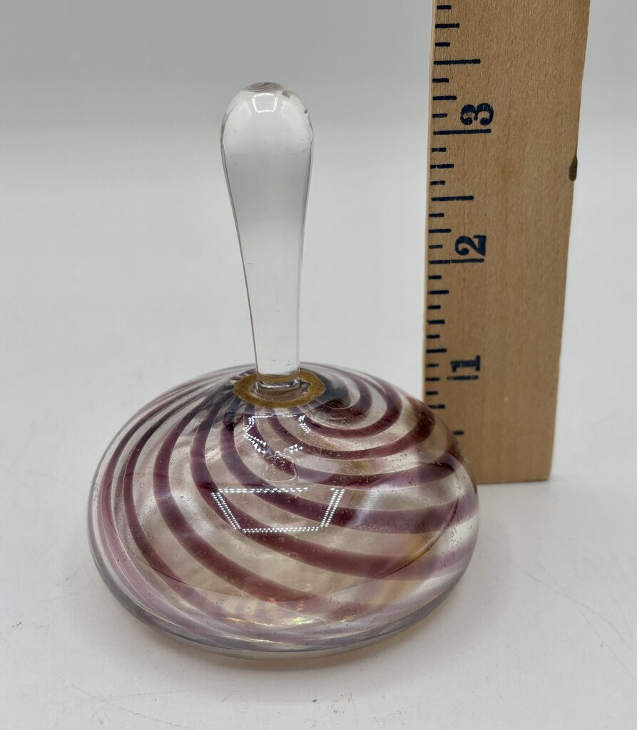Glass Swirled Perfume Bottle With Dabber