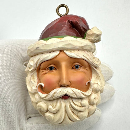 Set of 9 Jim Shore Heartwood Creek Hanging Christmas Ornaments Santa Tree Snowman Wreath Baubles /cb