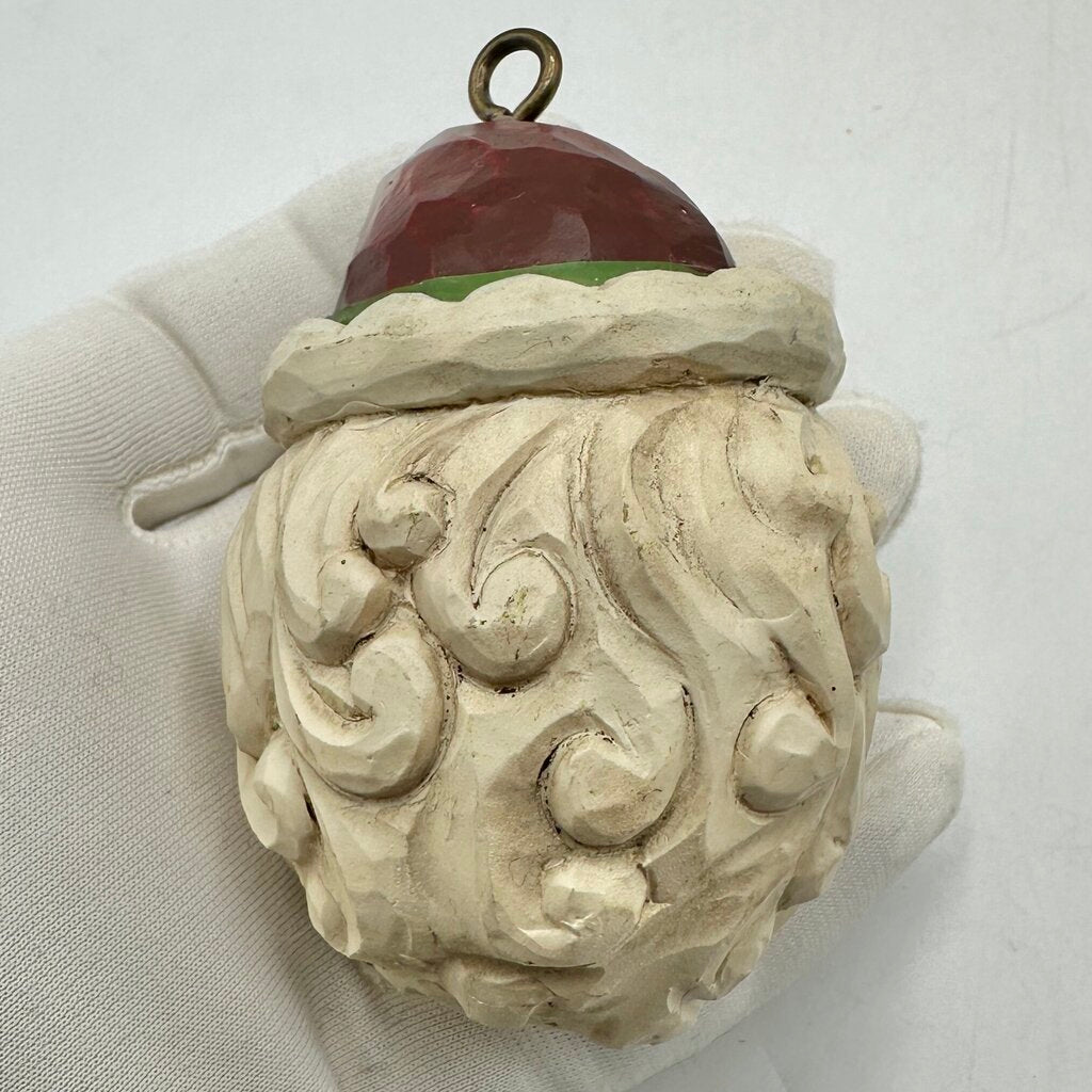 Set of 9 Jim Shore Heartwood Creek Hanging Christmas Ornaments Santa Tree Snowman Wreath Baubles /cb