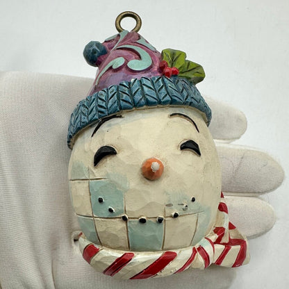 Set of 9 Jim Shore Heartwood Creek Hanging Christmas Ornaments Santa Tree Snowman Wreath Baubles /cb