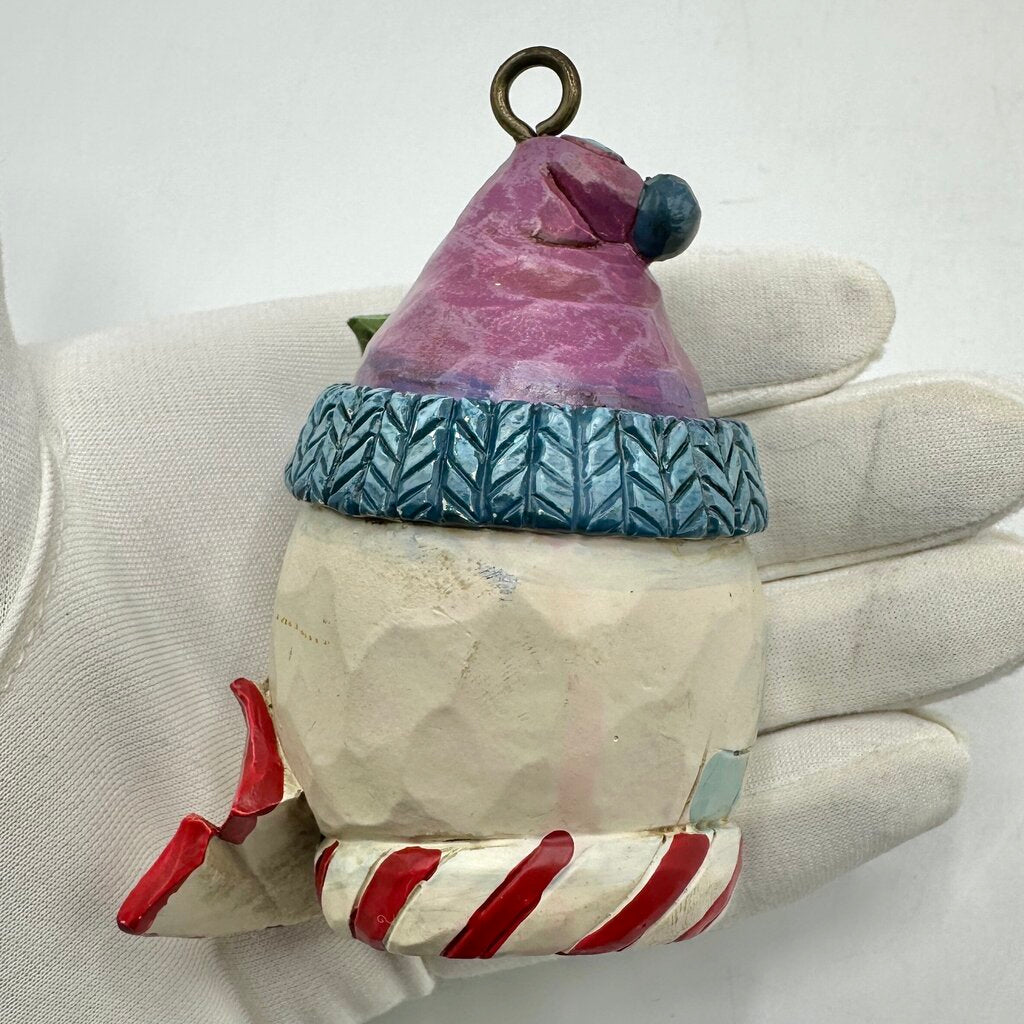 Set of 9 Jim Shore Heartwood Creek Hanging Christmas Ornaments Santa Tree Snowman Wreath Baubles /cb