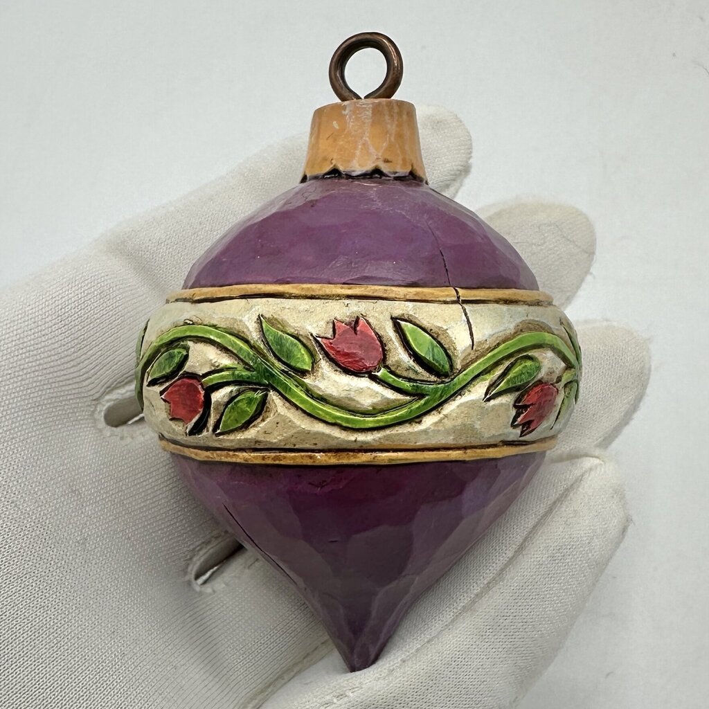 Set of 9 Jim Shore Heartwood Creek Hanging Christmas Ornaments Santa Tree Snowman Wreath Baubles /cb