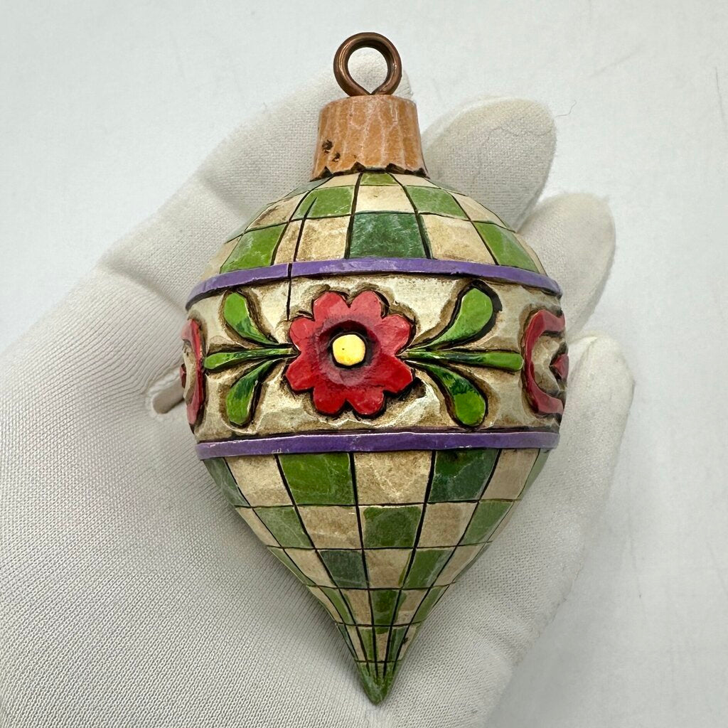 Set of 9 Jim Shore Heartwood Creek Hanging Christmas Ornaments Santa Tree Snowman Wreath Baubles /cb