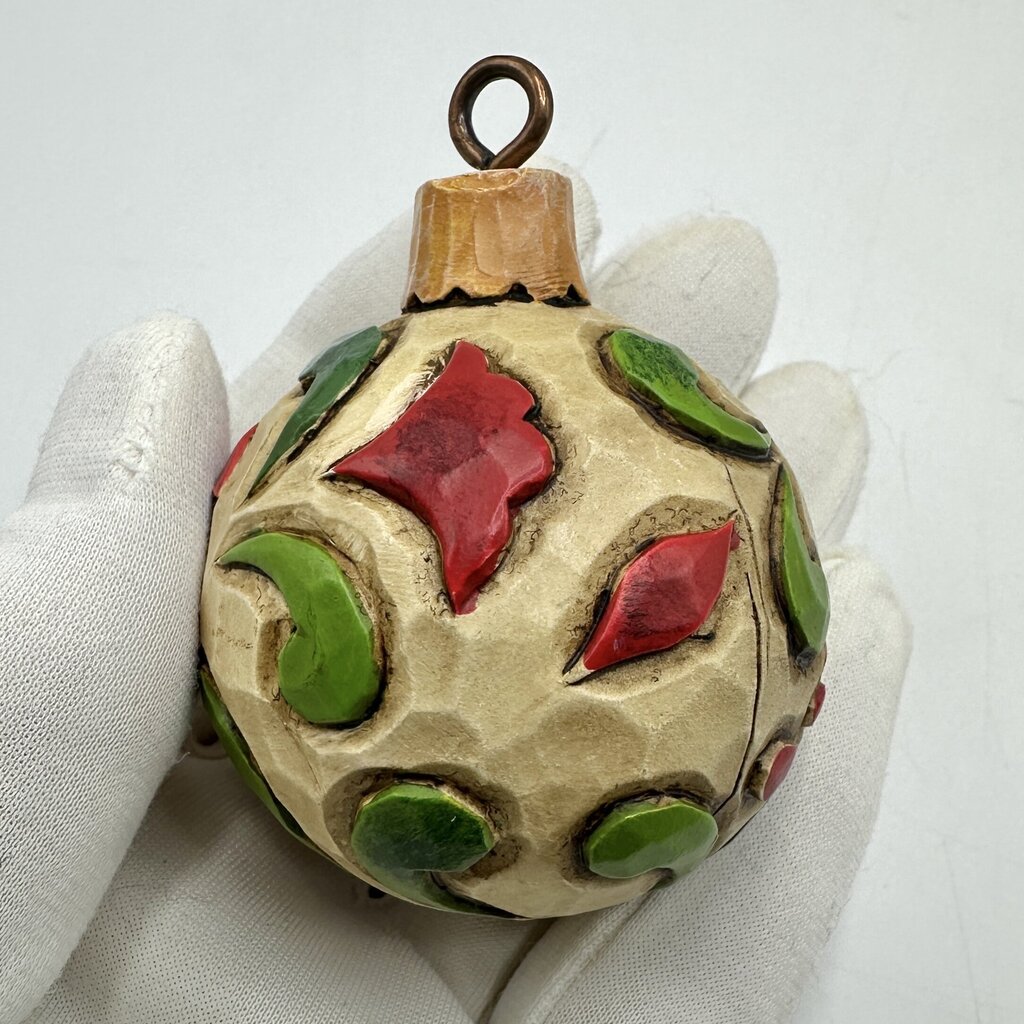 Set of 9 Jim Shore Heartwood Creek Hanging Christmas Ornaments Santa Tree Snowman Wreath Baubles /cb