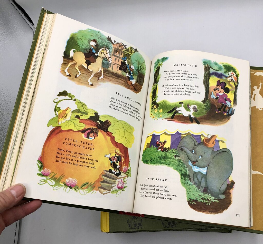 1965 Walt Disney 4 Volume Book Set /b