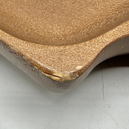 Vintage Wooden Christmas Tree Shaped Divided Snack Tray /cb