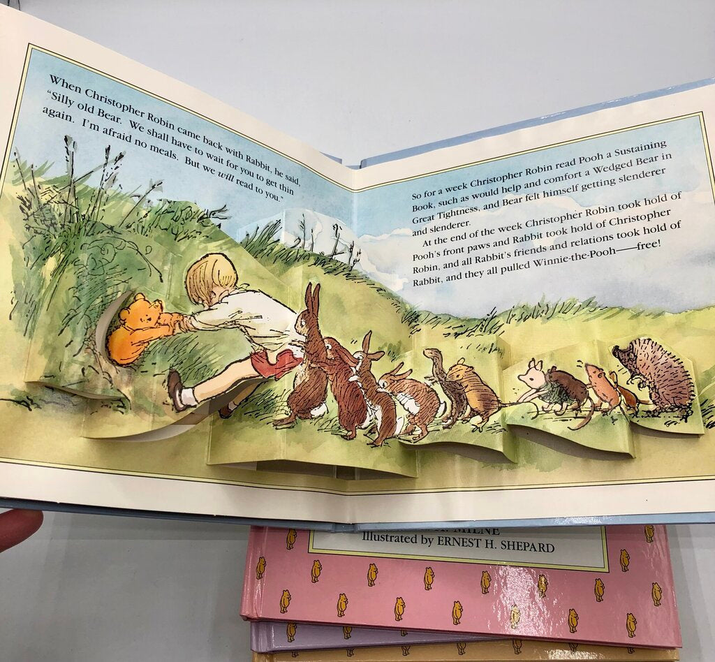 4 Volume Set 1994 Winnie The Pooh Pop Up Books /b