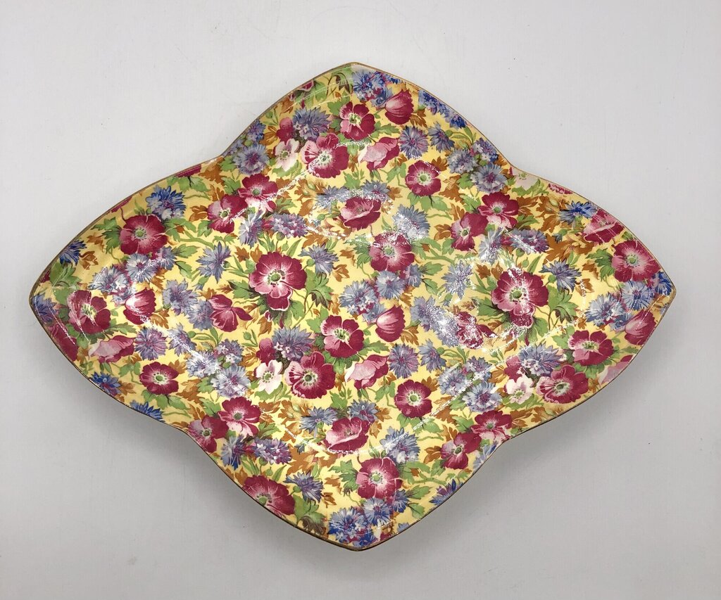 Vintage Older Royal Winton Royalty Peebles/ Diamond Shape Tray/Dish /b