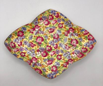 Vintage Older Royal Winton Royalty Peebles/ Diamond Shape Tray/Dish /b