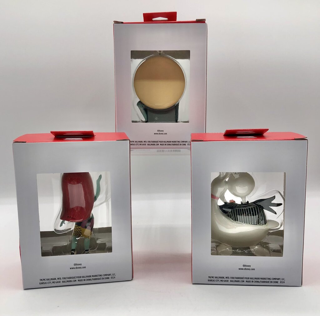 3 Hallmark Tim Burton Jack Skellington Tree Ornaments /b