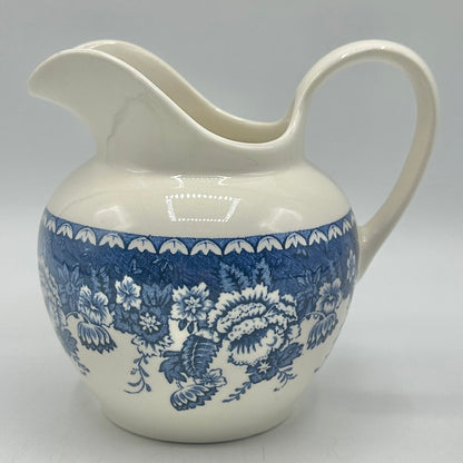 Vintage Masons Ironstone Blue & White 12oz Creamer Made For Crabtree & Evelyn London, England /cb