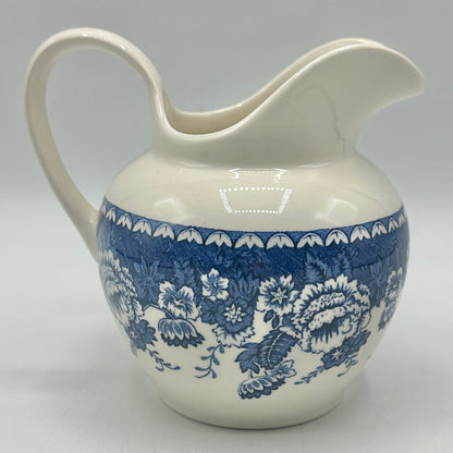 Vintage Masons Ironstone Blue & White 12oz Creamer Made For Crabtree & Evelyn London, England /cb