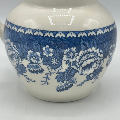 Vintage Masons Ironstone Blue & White 12oz Creamer Made For Crabtree & Evelyn London, England /cb
