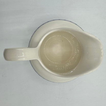 Vintage Masons Ironstone Blue & White 12oz Creamer Made For Crabtree & Evelyn London, England /cb