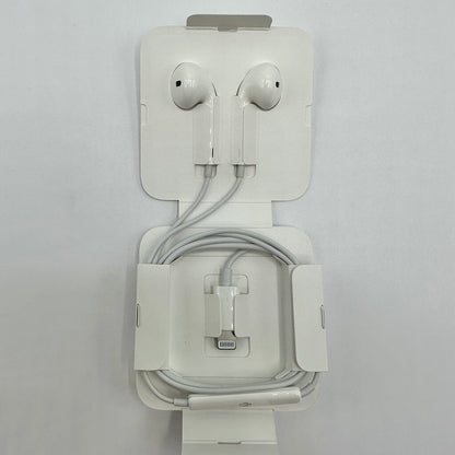 Apple OEM Wired EarPods w/Lightning Connector Plus Lightning to 3.5 mm Headphone Jack Adapter New Tested /cb