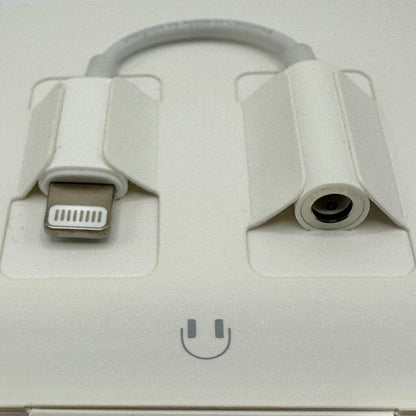 Apple OEM Wired EarPods w/Lightning Connector Plus Lightning to 3.5 mm Headphone Jack Adapter New Tested /cb