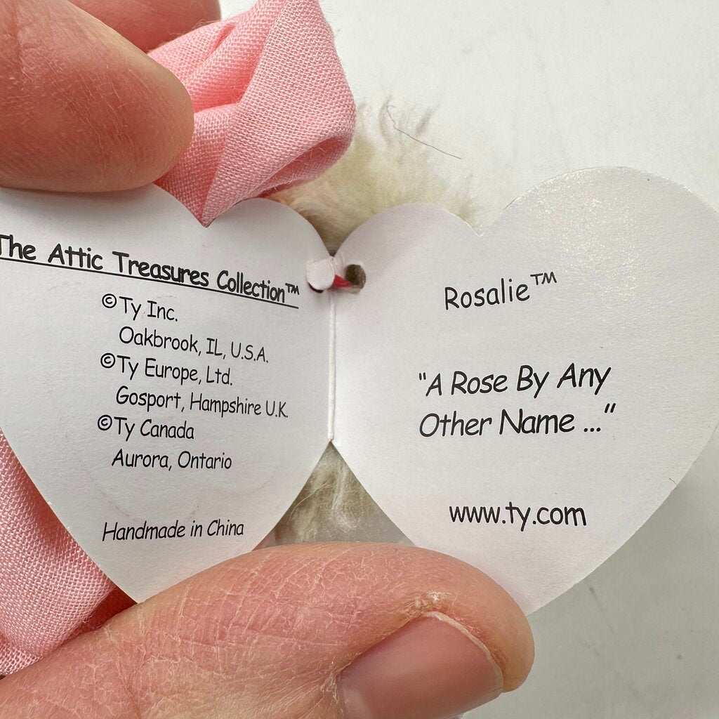 Vintage Ty The Attic Treasure Collection Susannah Sunflower & Rosalie Rose 8” Plush Collectible Bears /cb