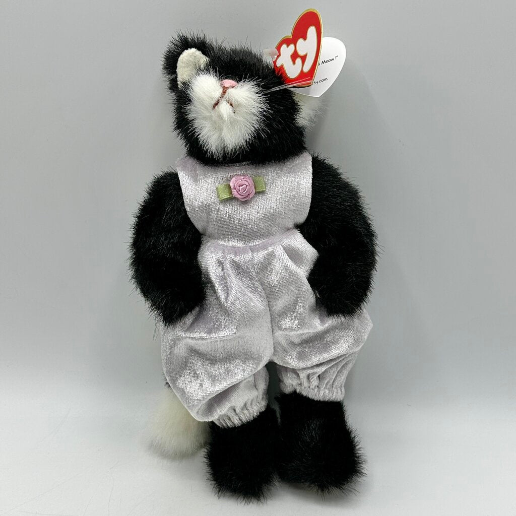 Vintage Ty The Attic Treasure Collection Whiskers, Purrcy & Pouncer 8” Collectible Plush Cats /cb