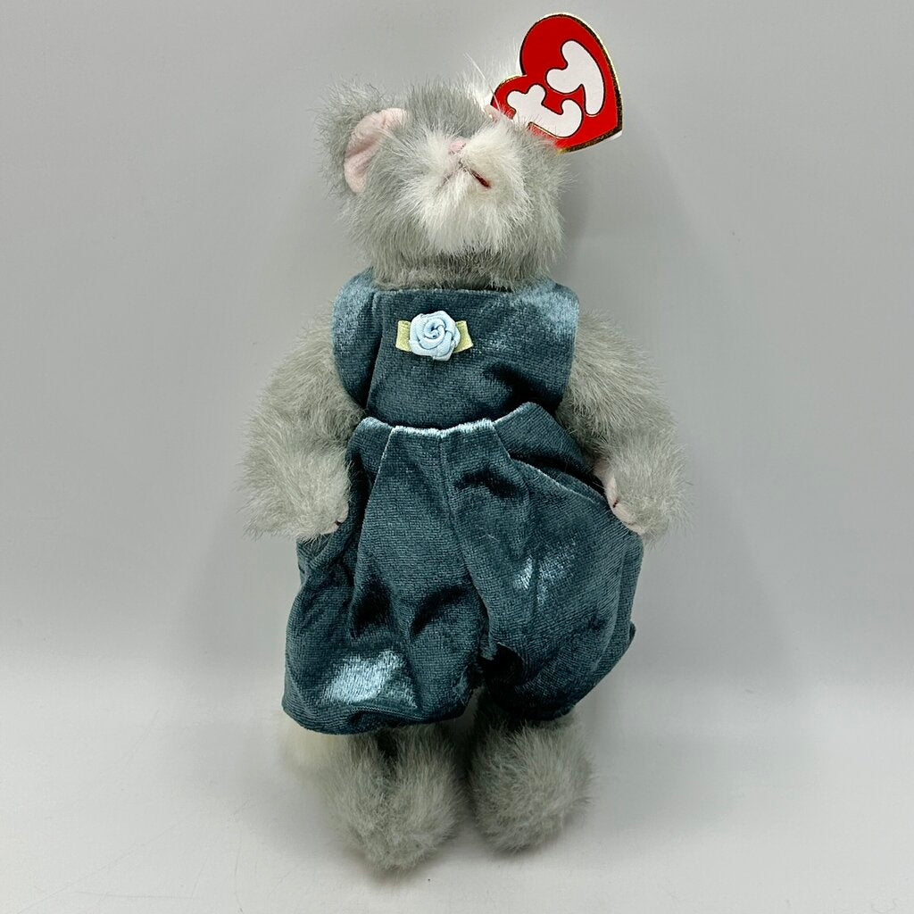 Vintage Ty The Attic Treasure Collection Whiskers, Purrcy & Pouncer 8” Collectible Plush Cats /cb