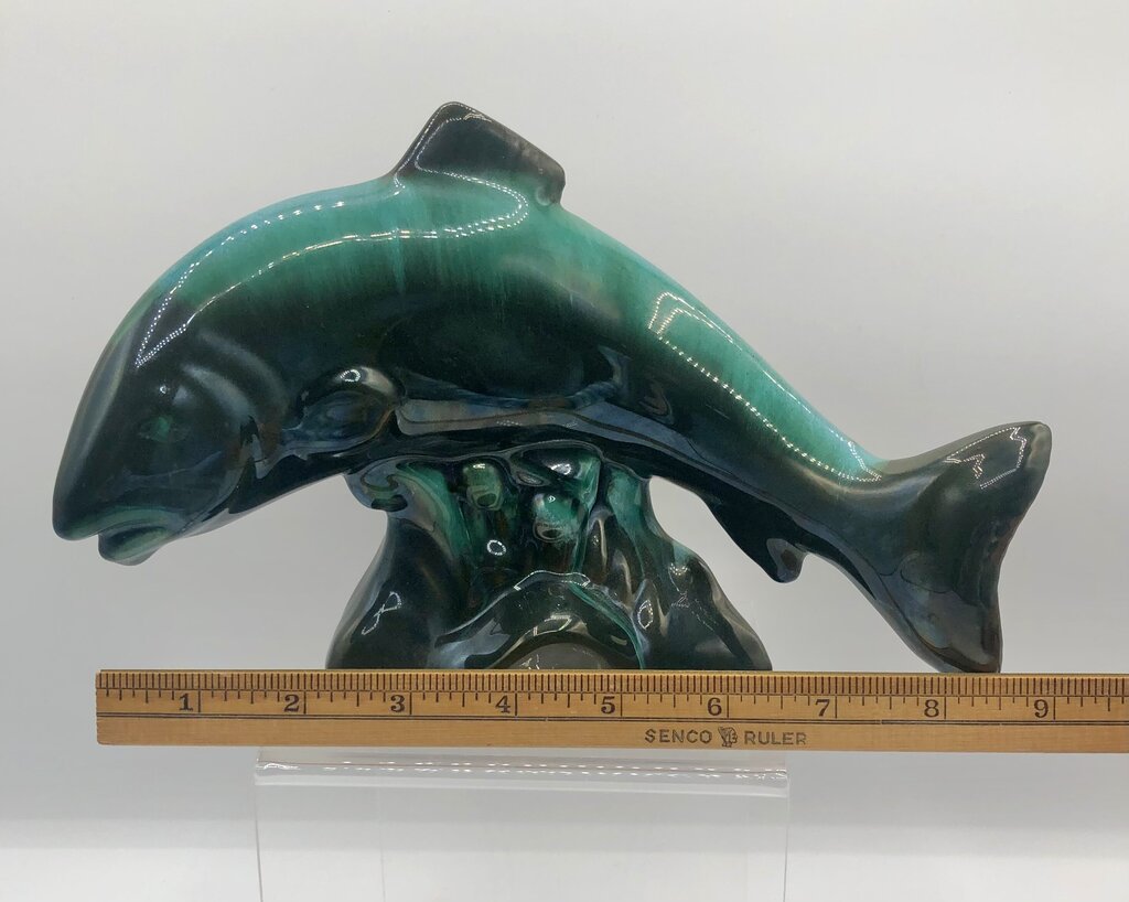 Canadian Made Blue Mountain Pottery Trout Figurine /b