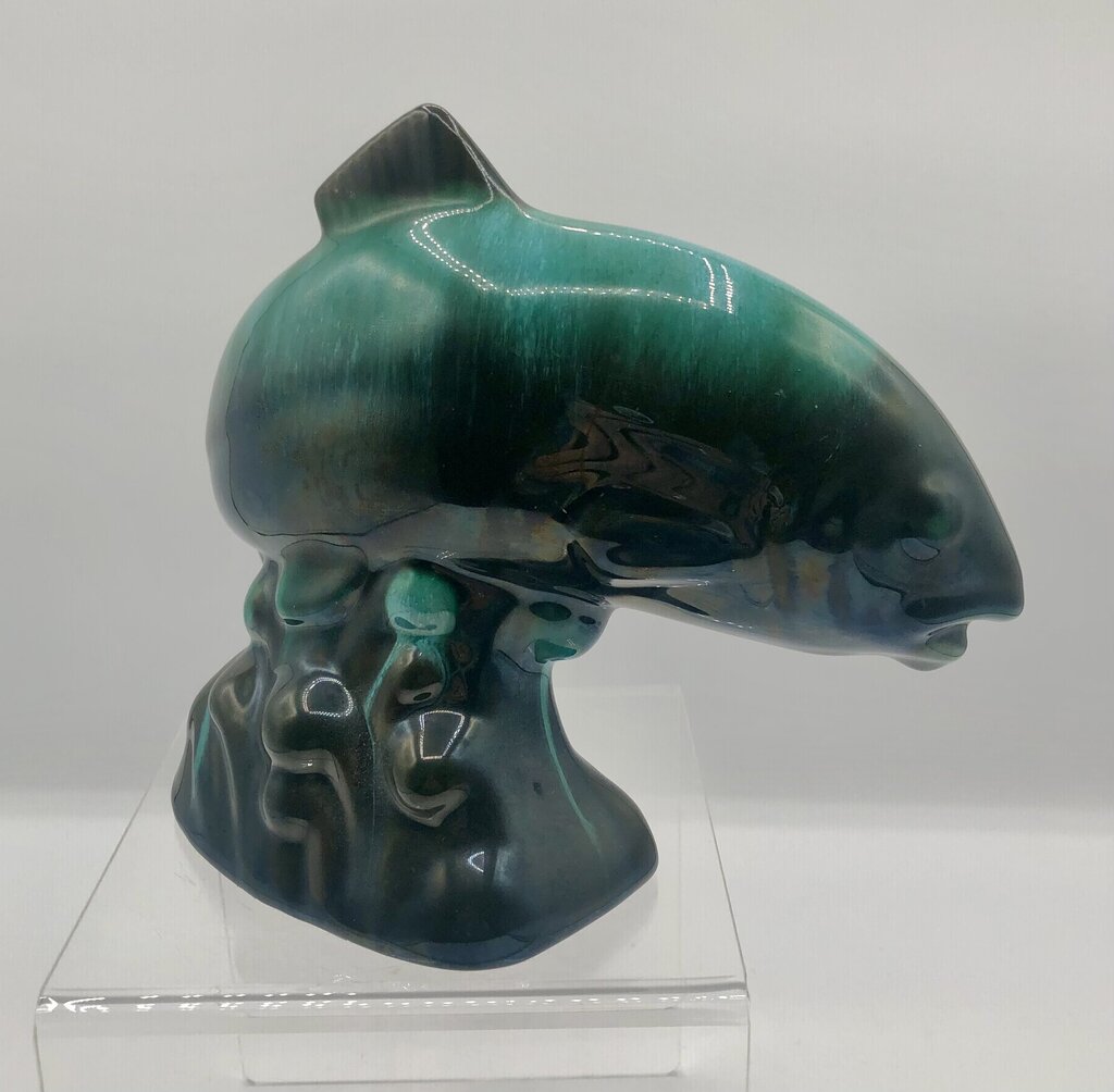 Canadian Made Blue Mountain Pottery Trout Figurine /b
