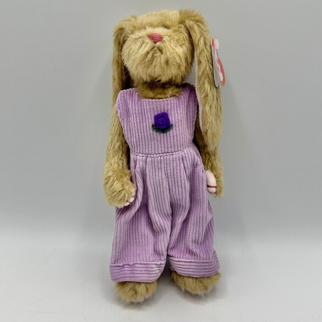 Vintage Ty The Attic Treasure Collection Ivy, Iris & Rose 8” Collectible Plush Bunnies /cb