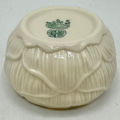 Vintage Belleek Ireland Lily Porcelain Creamer & Open Sugar Bowl