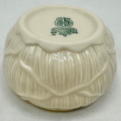 Vintage Belleek Ireland Lily Porcelain Creamer & Open Sugar Bowl