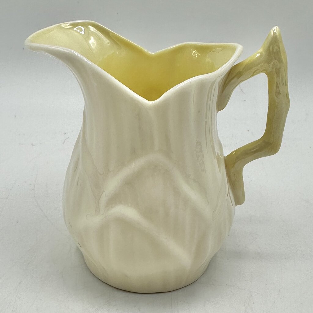 Vintage Belleek Ireland Lily Porcelain Creamer & Open Sugar Bowl